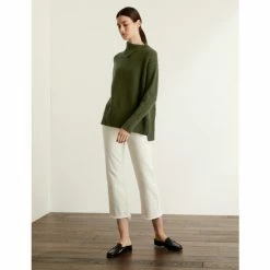 JAEGER Wool Rich Funnel Neck Relaxed Jumper Women Fern Green 17 JAEGER Wool Rich Funnel Neck Relaxed Jumper Women Fern Green -JAEGER Shop unnamed file 1001