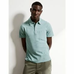 JAEGER Pure Cotton Pique Polo Shirt Men Green 19 JAEGER Pure Cotton Pique Polo Shirt Men Green -JAEGER Shop unnamed file 1010