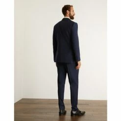 JAEGER Tailored Fit Pure Wool Shawl Tuxedo Jacket Men Navy -JAEGER Shop unnamed file 1037