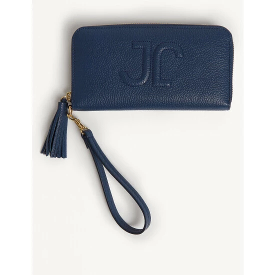 JAEGER Leather Zip Around Purse Women Black 4 JAEGER Leather Zip Around Purse Women Black - Image 4