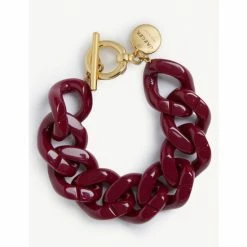 JAEGER Shop 53 JAEGER Resin Chain Bracelet Women Dark Pink