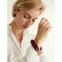 JAEGER Resin Chain Bracelet Women Dark Pink 6 JAEGER Resin Chain Bracelet Women Dark Pink -JAEGER Shop unnamed file 1051