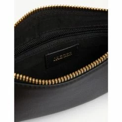 JAEGER Leather Zip Detail Clutch Bag Women Black 11 JAEGER Leather Zip Detail Clutch Bag Women Black -JAEGER Shop unnamed file 108