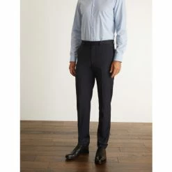 JAEGER Slim Fit Super 100s Pure Wool Trousers Men Medium Navy 18 JAEGER Slim Fit Super 100s Pure Wool Trousers Men Medium Navy -JAEGER Shop unnamed file 1085