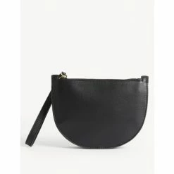 JAEGER Leather Zip Detail Clutch Bag Women Black 12 JAEGER Leather Zip Detail Clutch Bag Women Black -JAEGER Shop unnamed file 109