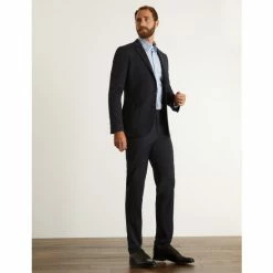 JAEGER Slim Fit Super 100s Pure Wool Trousers Men Medium Navy 23 JAEGER Slim Fit Super 100s Pure Wool Trousers Men Medium Navy -JAEGER Shop unnamed file 1090