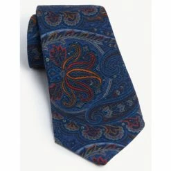JAEGER Italian Pure Wool Paisley Tie Men Indigo Mix 9 JAEGER Italian Pure Wool Paisley Tie Men Indigo Mix -JAEGER Shop unnamed file 1105