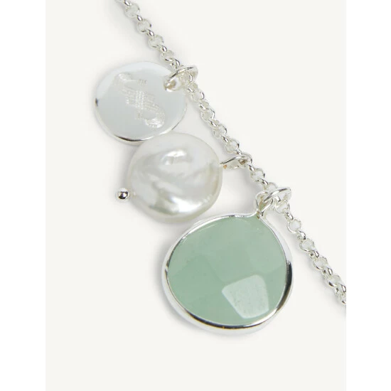 JAEGER Silver Tone Pendant Necklace Women Silver Mix 2 JAEGER Silver Tone Pendant Necklace Women Silver Mix - Image 2