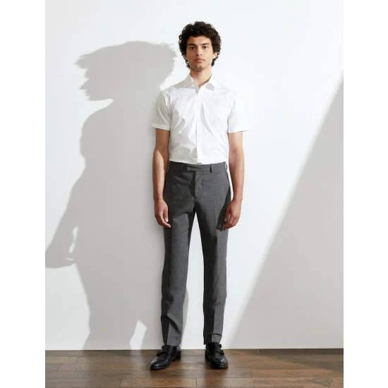 JAEGER Regular Fit Pure Cotton Twill Shirt Men Light Blue 8 JAEGER Regular Fit Pure Cotton Twill Shirt Men Light Blue - Image 8