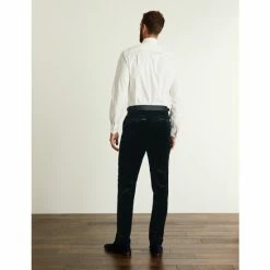 JAEGER Tailored Fit Italian Velvet Tuxedo Trousers Men Navy -JAEGER Shop unnamed file 1209