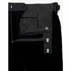 JAEGER Tailored Fit Italian Velvet Tuxedo Trousers Men Navy -JAEGER Shop unnamed file 1214