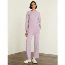 JAEGER Merino Wool Rich Trousers With Cashmere Women Grey Marl 15 JAEGER Merino Wool Rich Trousers With Cashmere Women Grey Marl -JAEGER Shop unnamed file 1243