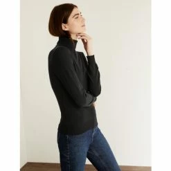JAEGER Pure Cashmere Roll Neck Relaxed Jumper Women Black 16 JAEGER Pure Cashmere Roll Neck Relaxed Jumper Women Black -JAEGER Shop unnamed file 1268
