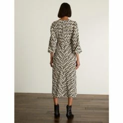 JAEGER Pure Silk Printed Tie Neck Tea Dress Women Multi/neutral 11 JAEGER Pure Silk Printed Tie Neck Tea Dress Women Multi/neutral -JAEGER Shop unnamed file 1283