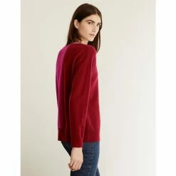 JAEGER Wool Rich Colour Block Jumper With Cashmere Women Red Mix 11 JAEGER Wool Rich Colour Block Jumper With Cashmere Women Red Mix -JAEGER Shop unnamed file 1291