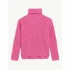 JAEGER Pure Merino Wool Roll Neck Jumper Women Pink