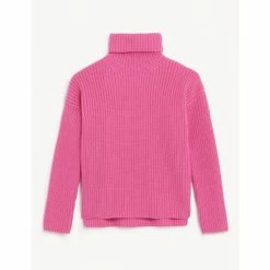 JAEGER Pure Merino Wool Roll Neck Jumper Women Pink