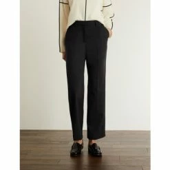 JAEGER Wool Blend Straight Leg Trousers Women Navy 14 JAEGER Wool Blend Straight Leg Trousers Women Navy -JAEGER Shop unnamed file 13