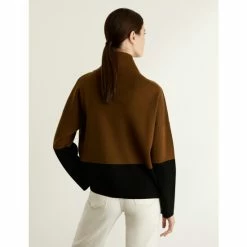 JAEGER Pure Merino Wool Colour Block Jumper Women Brown Mix 11 JAEGER Pure Merino Wool Colour Block Jumper Women Brown Mix -JAEGER Shop unnamed file 1316