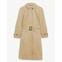 JAEGER Shop 47 JAEGER Pure Cotton Belted Trench Coat Women Stone