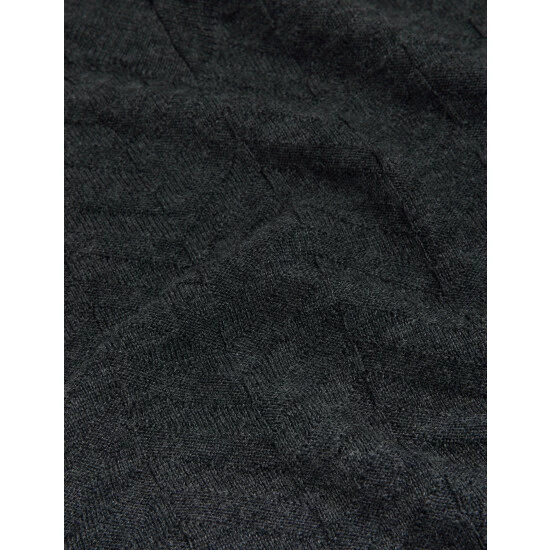 JAEGER Pure Merino Wool V-Neck Relaxed Knitted Top Women Black Mix 5 JAEGER Pure Merino Wool V-Neck Relaxed Knitted Top Women Black Mix - Image 5