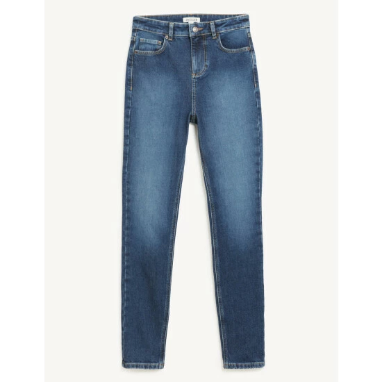 JAEGER High Waisted Skinny Jeans Women Dark Blue Denim 1 JAEGER High Waisted Skinny Jeans Women Dark Blue Denim