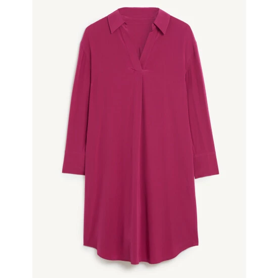 JAEGER Pure Silk V-Neck Tunic Women Black 1 JAEGER Pure Silk V-Neck Tunic Women Black