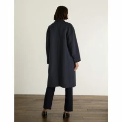 JAEGER Wool Rich Relaxed Double Faced Coat Women Navy 11 JAEGER Wool Rich Relaxed Double Faced Coat Women Navy -JAEGER Shop unnamed file 1359