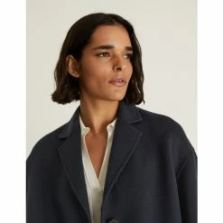 JAEGER Wool Rich Relaxed Double Faced Coat Women Navy 14 JAEGER Wool Rich Relaxed Double Faced Coat Women Navy -JAEGER Shop unnamed file 1362