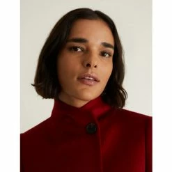 JAEGER Pure Wool Funnel Neck Coat Women Dark Camel 15 JAEGER Pure Wool Funnel Neck Coat Women Dark Camel -JAEGER Shop unnamed file 1370