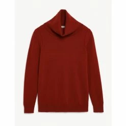 JAEGER Pure Cashmere Cowl Neck Relaxed Jumper Women Pale Pink