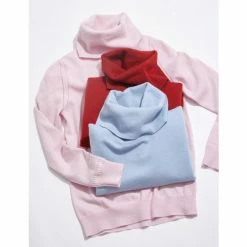 JAEGER Pure Cashmere Cowl Neck Relaxed Jumper Women Pale Pink -JAEGER Shop unnamed file 1377