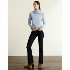 JAEGER Pure Cashmere Cowl Neck Relaxed Jumper Women Pale Pink -JAEGER Shop unnamed file 1382