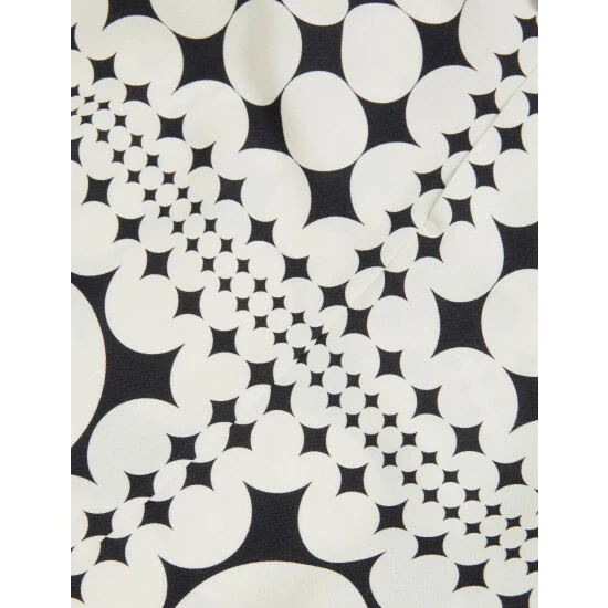 JAEGER Geometric Long Sleeve Top Women Ivory/black 5 JAEGER Geometric Long Sleeve Top Women Ivory/black - Image 5