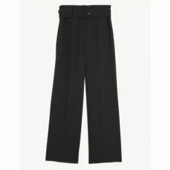 JAEGER Shop 13 JAEGER Crepe Belted Wide Leg Trousers Women Black