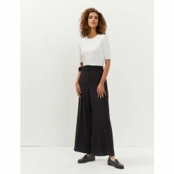 JAEGER Crepe Belted Wide Leg Trousers Women Black 15 JAEGER Crepe Belted Wide Leg Trousers Women Black -JAEGER Shop unnamed file 1398