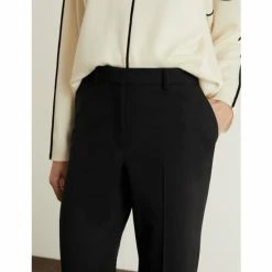 JAEGER Wool Blend Straight Leg Trousers Women Navy 15 JAEGER Wool Blend Straight Leg Trousers Women Navy -JAEGER Shop unnamed file 14