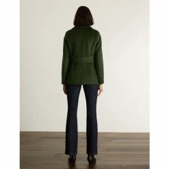 JAEGER Pure Wool Double Breasted Short Pea Coat Women Olive 12 JAEGER Pure Wool Double Breasted Short Pea Coat Women Olive -JAEGER Shop unnamed file 140