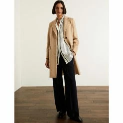 JAEGER Pure Wool Boyfriend Coat Women Purple -JAEGER Shop unnamed file 1401