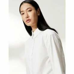 JAEGER Pure Cotton Oversized Long Sleeve Shirt Women White 11 JAEGER Pure Cotton Oversized Long Sleeve Shirt Women White -JAEGER Shop unnamed file 1409