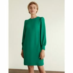 JAEGER Crepe Round Neck Shift Dress Women Green 15 JAEGER Crepe Round Neck Shift Dress Women Green -JAEGER Shop unnamed file 1420
