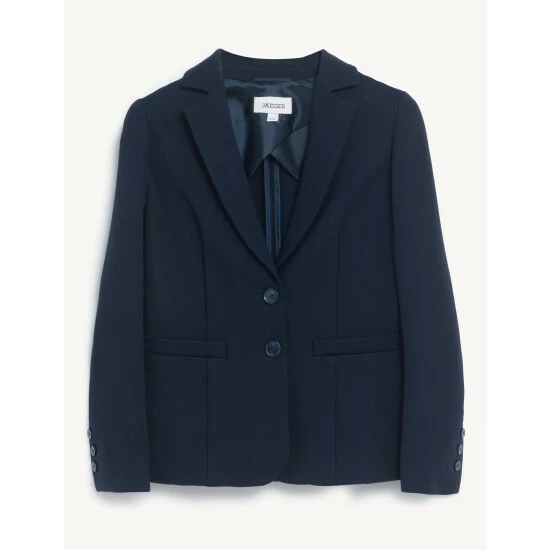 JAEGER Tailored Single Breasted Blazer Women Black 1 JAEGER Tailored Single Breasted Blazer Women Black