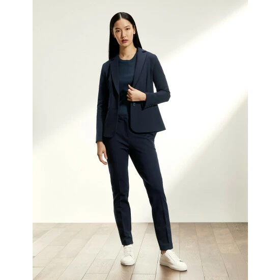 JAEGER Tailored Single Breasted Blazer Women Black 2 JAEGER Tailored Single Breasted Blazer Women Black - Image 2