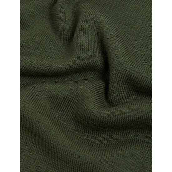 JAEGER Pure Merino Wool V-Neck Midi Wrap Dress Women Navy 4 JAEGER Pure Merino Wool V-Neck Midi Wrap Dress Women Navy - Image 4