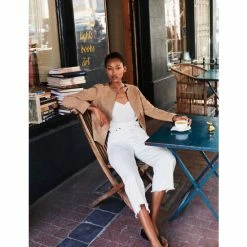 JAEGER Suede Collarless Jacket Women Beige 13 JAEGER Suede Collarless Jacket Women Beige -JAEGER Shop unnamed file 1445