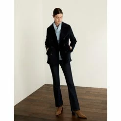 JAEGER Pure Wool Double Breasted Short Pea Coat Women Olive 17 JAEGER Pure Wool Double Breasted Short Pea Coat Women Olive -JAEGER Shop unnamed file 145