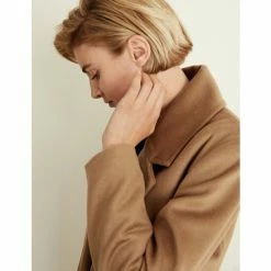 JAEGER Pure Wool Belted Wrap Coat Women Camel -JAEGER Shop unnamed file 1450