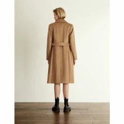 JAEGER Pure Wool Belted Wrap Coat Women Camel -JAEGER Shop unnamed file 1451
