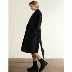 JAEGER Pure Wool Belted Wrap Coat Women Camel -JAEGER Shop unnamed file 1453