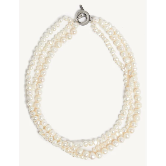 JAEGER Freshwater Pearl Necklace Women Ivory 1 JAEGER Freshwater Pearl Necklace Women Ivory